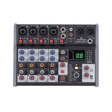   SOUNDSATION MIOMIX 404FX - 8-csatornás Professzionális Audió keverő 24-bit Digital Multi-Effect-el