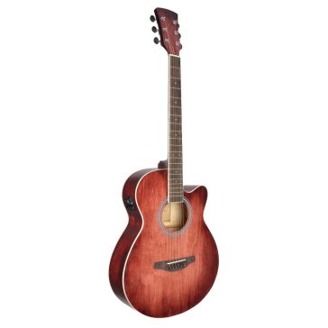   SOUNDSATION SAGUARO-HW-CE RD - Hand wiped cutaway akusztikus gitár előerősítővel