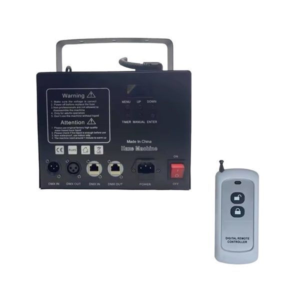 FTS HazeMaster 1000 DMX – Professzionális hazer gép távirányítóval