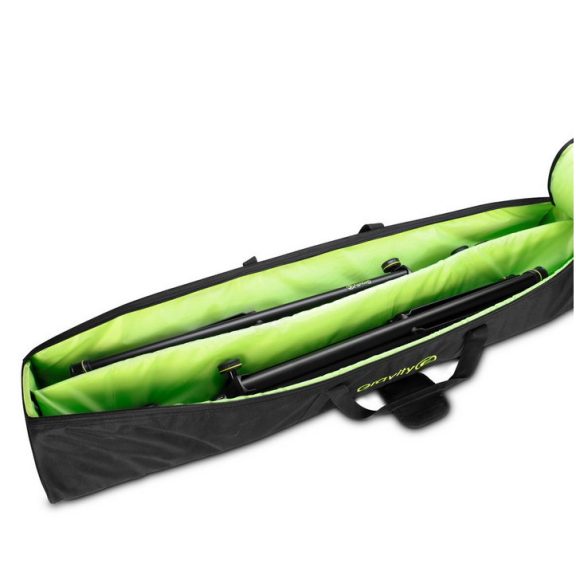 Gravity BG SS 2 XLB – Szállítótáska, 2 Külön Rekesszel, Hosszú Hangfal- vagy Világításállványhoz, Fekete