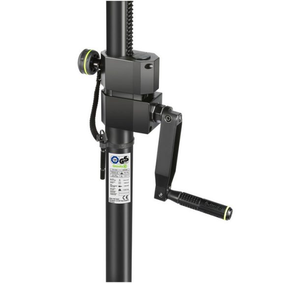 Gravity SP 4722 B hangfalállvány – 35 mm, kurblis magasságállítással, acél, fekete