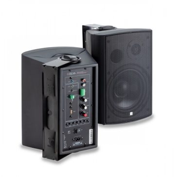   HELVIA REDY-630BK-SET - 2-utas fali Aktív+Passzív hangfalszett - Fekete