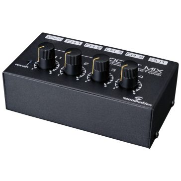 SOUNDSATION POCKET-MIX - 4 csatornás mini mixer adapterrel