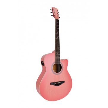   SOUNDSATION SAGUARO-HW-CE PK - Hand wiped cutaway akusztikus gitár előerősítővel