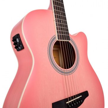   SOUNDSATION SAGUARO-HW-CE PK - Hand wiped cutaway akusztikus gitár előerősítővel