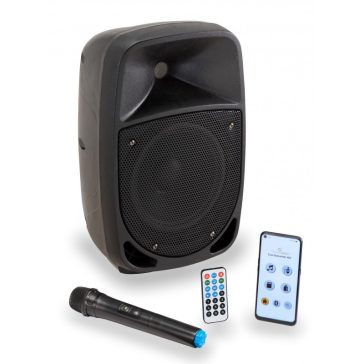    Soundsation GO-SOUND 8AIR - 8 akkumulátoros PA rendszer MP3, BT VHF mikrofonnal és Go-Sound Air applikációs vezérléssel