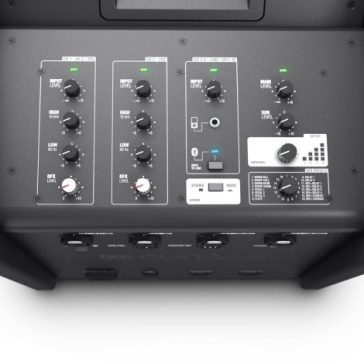   LD Systems CURV 500 AVS hordozható array rendszer, hangfalkábelekkel, fekete