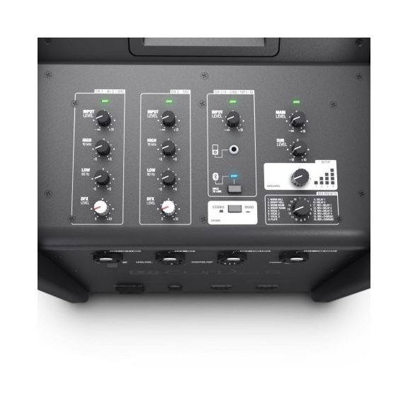 LD Systems CURV 500 AVS hordozható array rendszer, hangfalkábelekkel, fekete