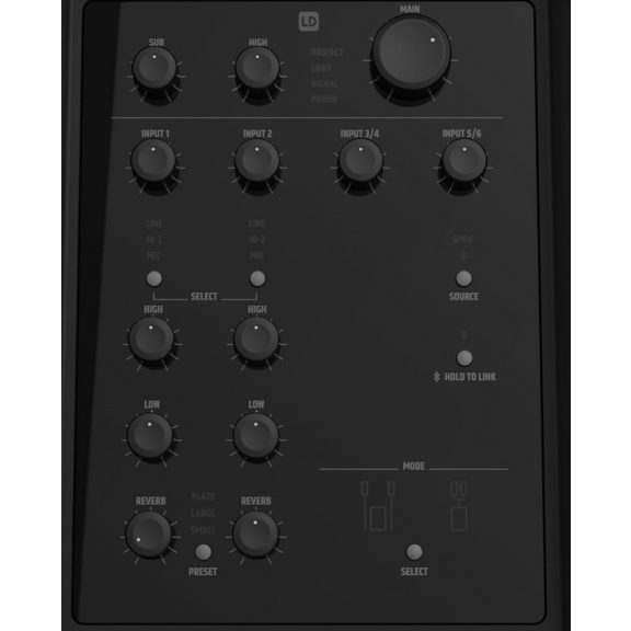 LD Systems DAVE 12 G4X kompakt 12"-os aktív 2.1-es PA rendszer