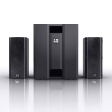   LD Systems DAVE 8 ROADIE hordozható 8”-os aktív multimédia rendszer 3-csatornás keverővel