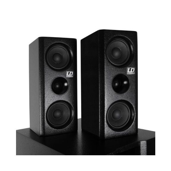 LD Systems DAVE 8 XS aktív, kompakt 8"-os PA rendszer, fekete