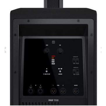   LD Systems MAUI® 11 G3 hordozható oszlop PA rendszer, kardioid iránykarakterisztika, fekete