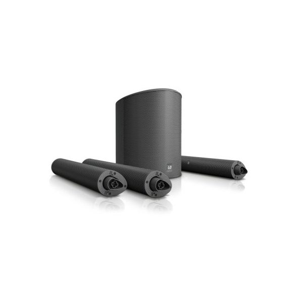 LD Systems MAUI 5 kompakt aktív PA torony rendszer, beépített keverő és Bluetooth, fekete