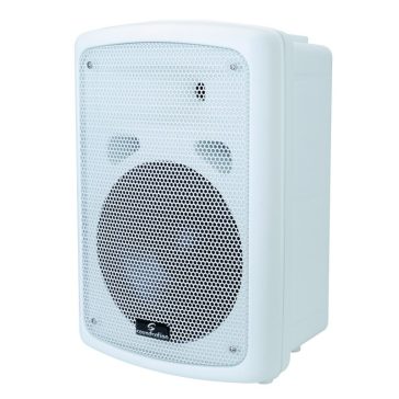   Soundsation SPWM-08P - -WH 80W kétutas passzív hangfal 8″ mélyhangszóróval és falitartóval (fehér kivitel)