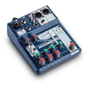   Soundcraft Notepad-5 Analóg Keverő és USB Hangkártya – Kompakt Megoldás Stúdióba és Útközben