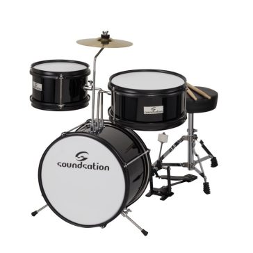   SOUNDSATION JDK313-BK - Junior dobszett, 3 rétegű, metál fekete