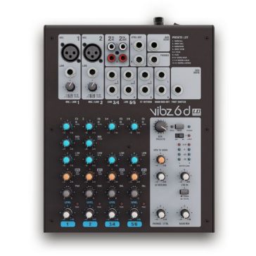  LD Systems VIBZ 6 D keverő 6 csatornás, effektprocesszorral