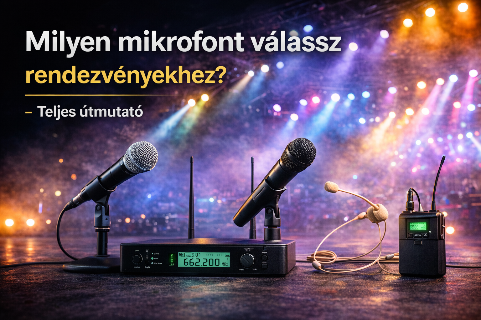 Milyen mikrofont válassz rendezvényekhez? – Teljes útmutató