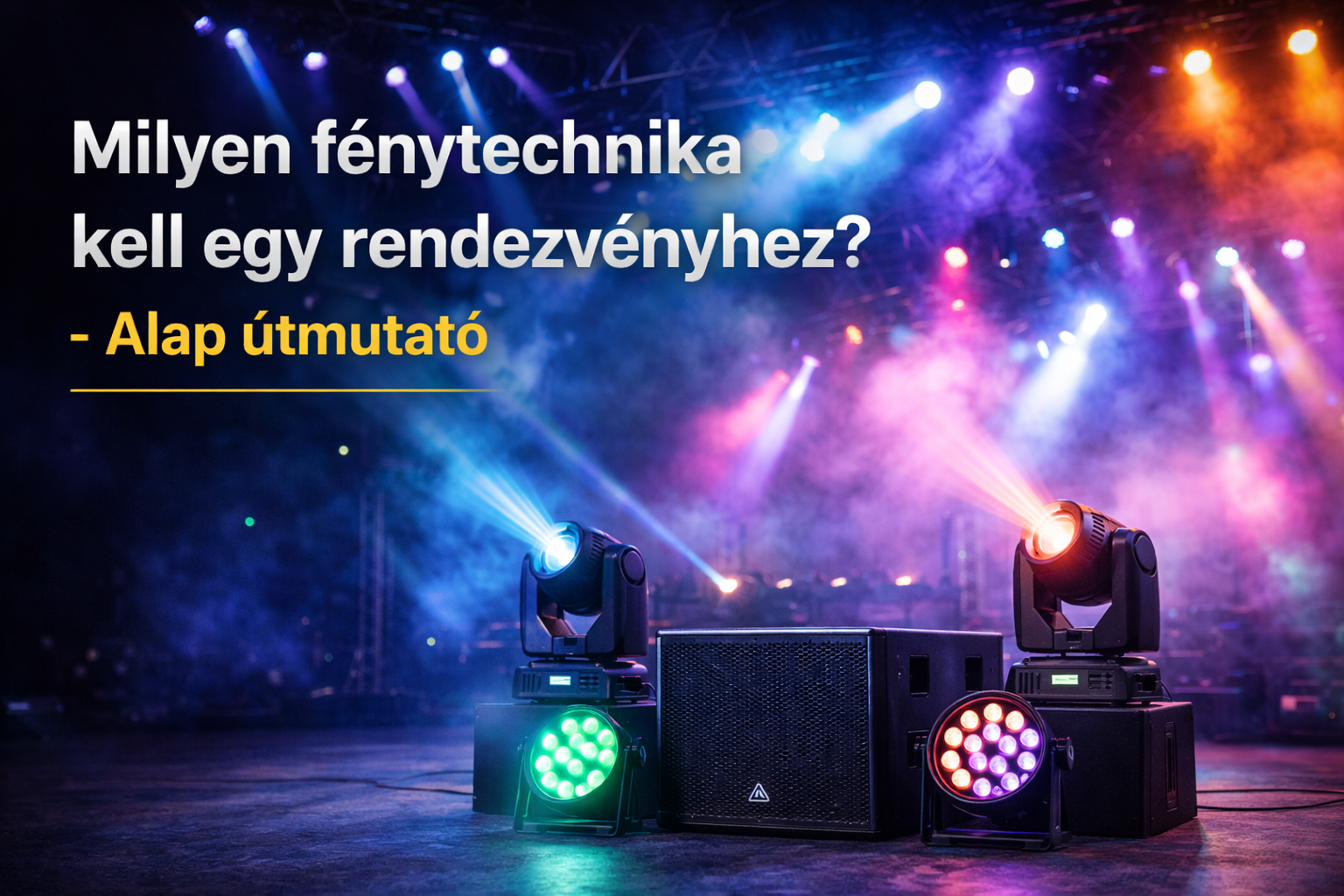 Milyen fénytechnika kell egy rendezvényhez? – Alap útmutató